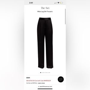 The Sei silk pants size 4